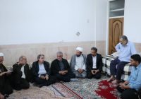 دیدار مسئولان با خانواده جانباز هفتاد درصد اشکذری